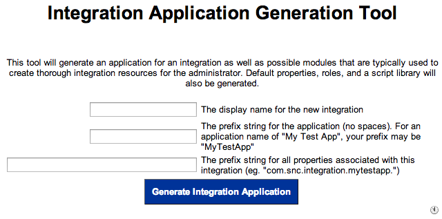 Integration App Generator